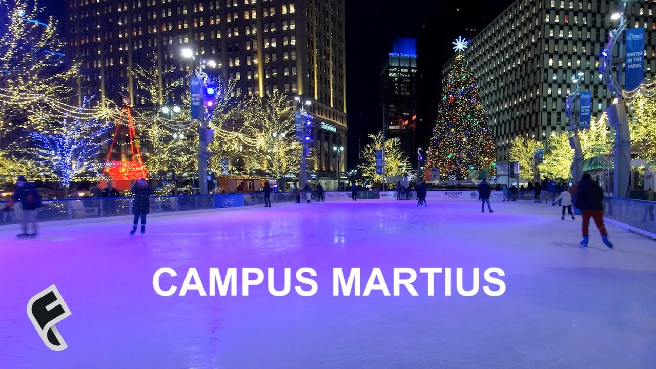 A Holiday Stroll Around Downtown Detroit's Campus Martius (December 2020)