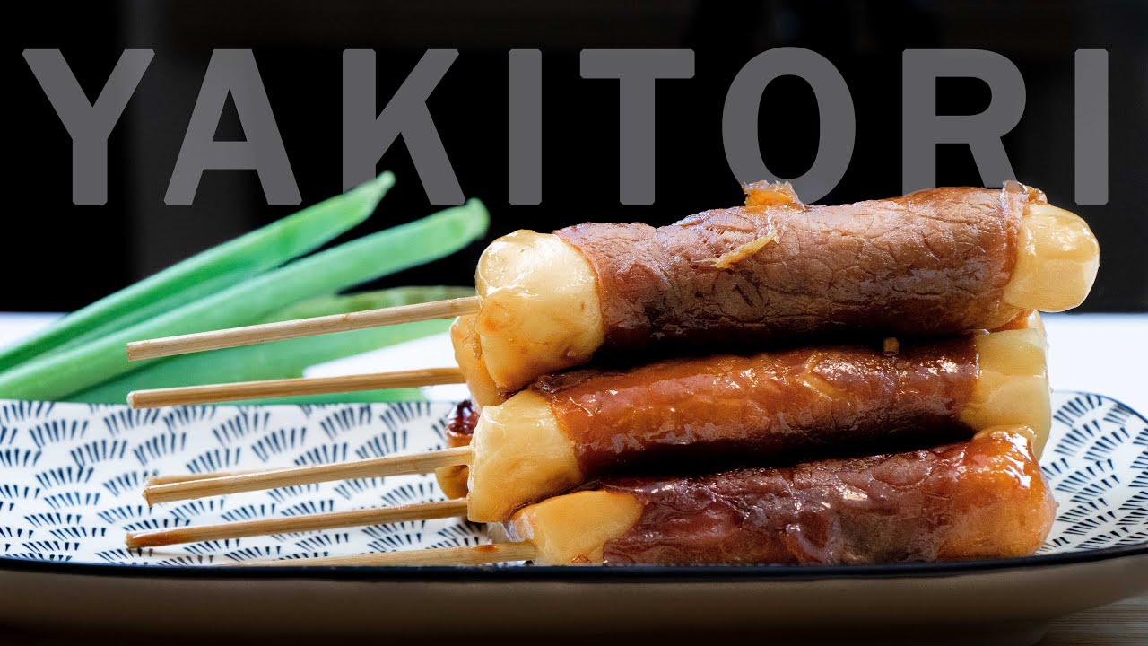 recette japonaise: BROCHETTE YAKITORI bœuf fromage