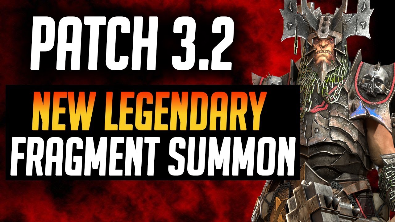 Patch 3.2 NEW LEGENDARY FRAGMENT SUMMON Iron Brago! MORE SPACE TOO! | Raid: Shadow Legends