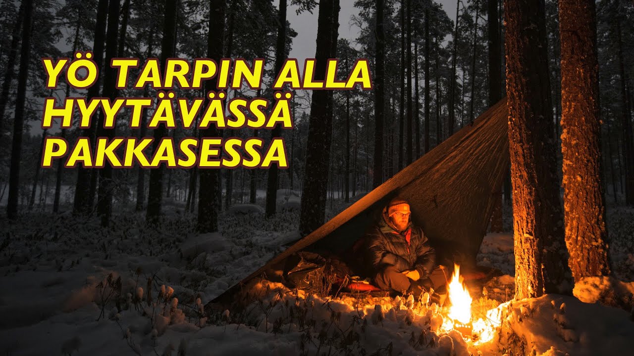 Yö tarpin alla hyytävässä pakkasessa - Etelä-Sydänmaan luonnonsuojelualue, Peuranpolku