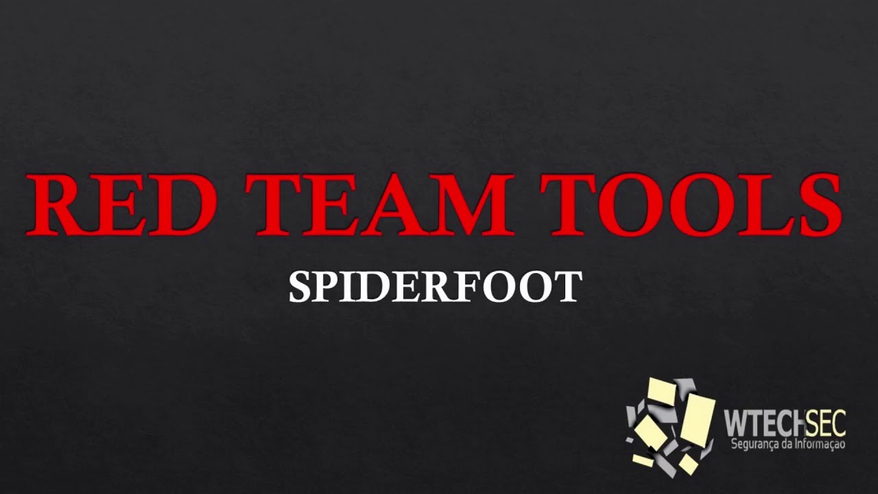 RED TEAM SPIDERFOOT - OSINT