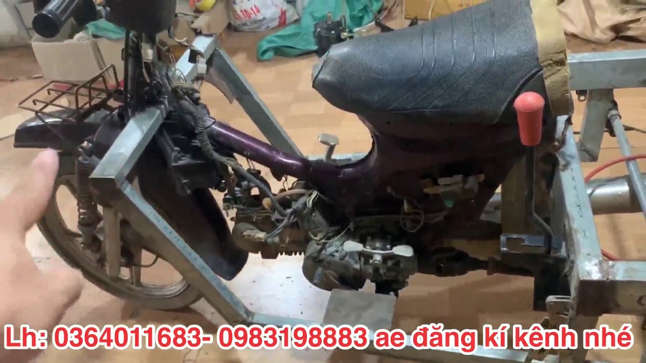 Hướng dẫn chế xe ba bánh từ xe Wave , dream tầu cũ | Quyết bắc giang