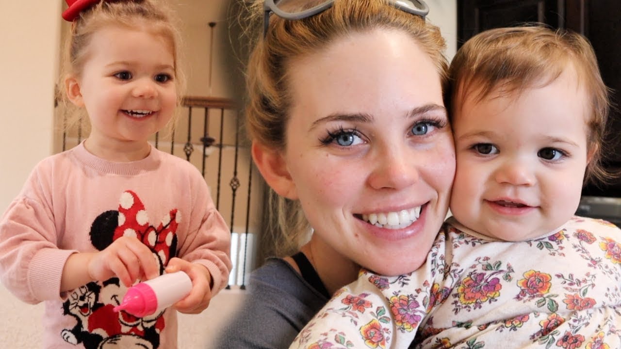 WHAT WE ATE ALL DAY & ADELINE'S CLOSET ORGANIZED!