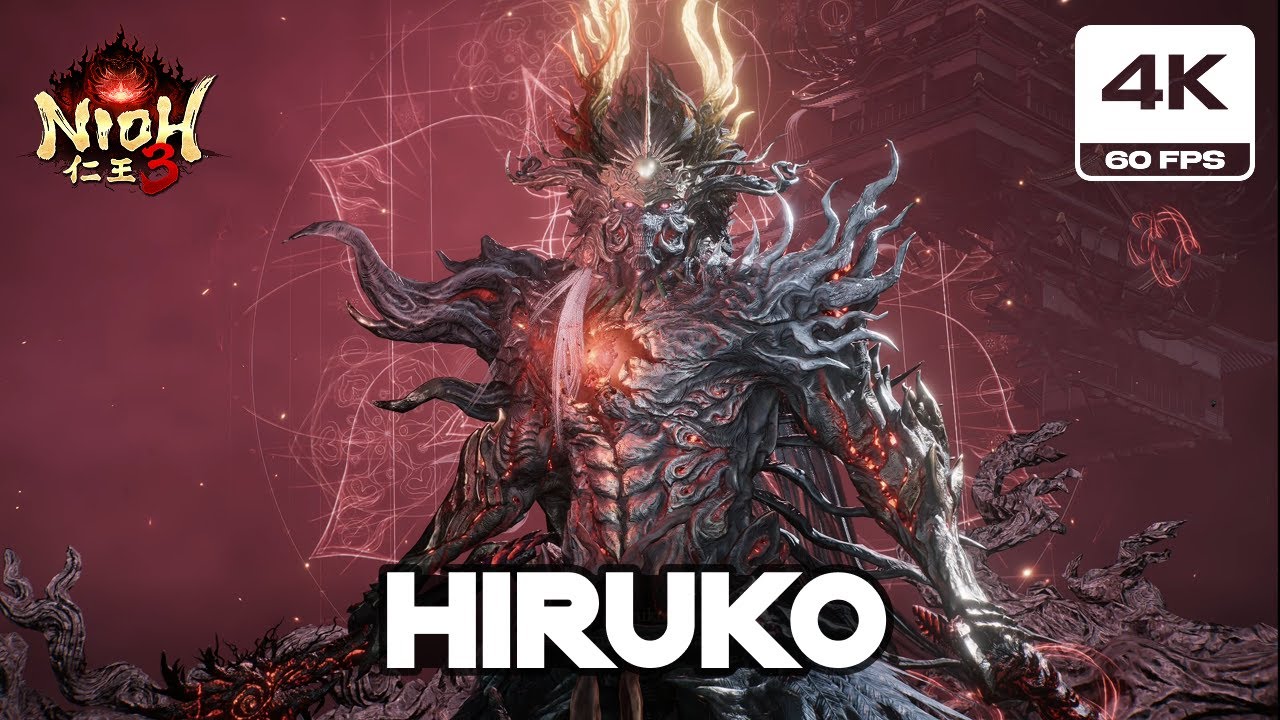 Nioh 3 - Hiruko Final Boss Fight & Ending (4K 60FPS)