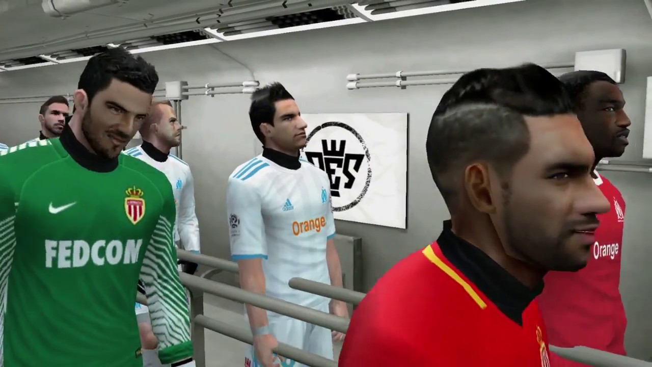 PES6 Olympique de Marseille AS Monaco LIGUE 1 patch stonecold 17/18
