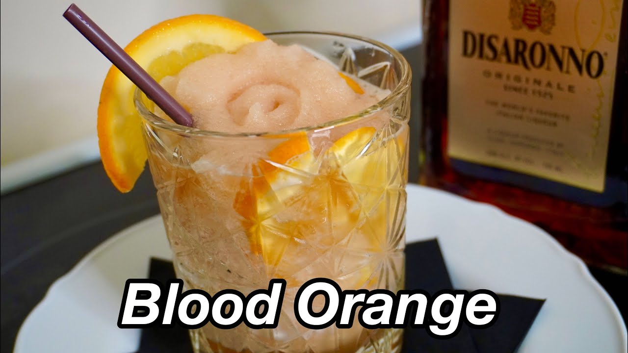 Frozen Blood Orange Amaretto Sour // Frozen Amaretto Sour Cocktail Recipe! COOKMAS Ep. 8