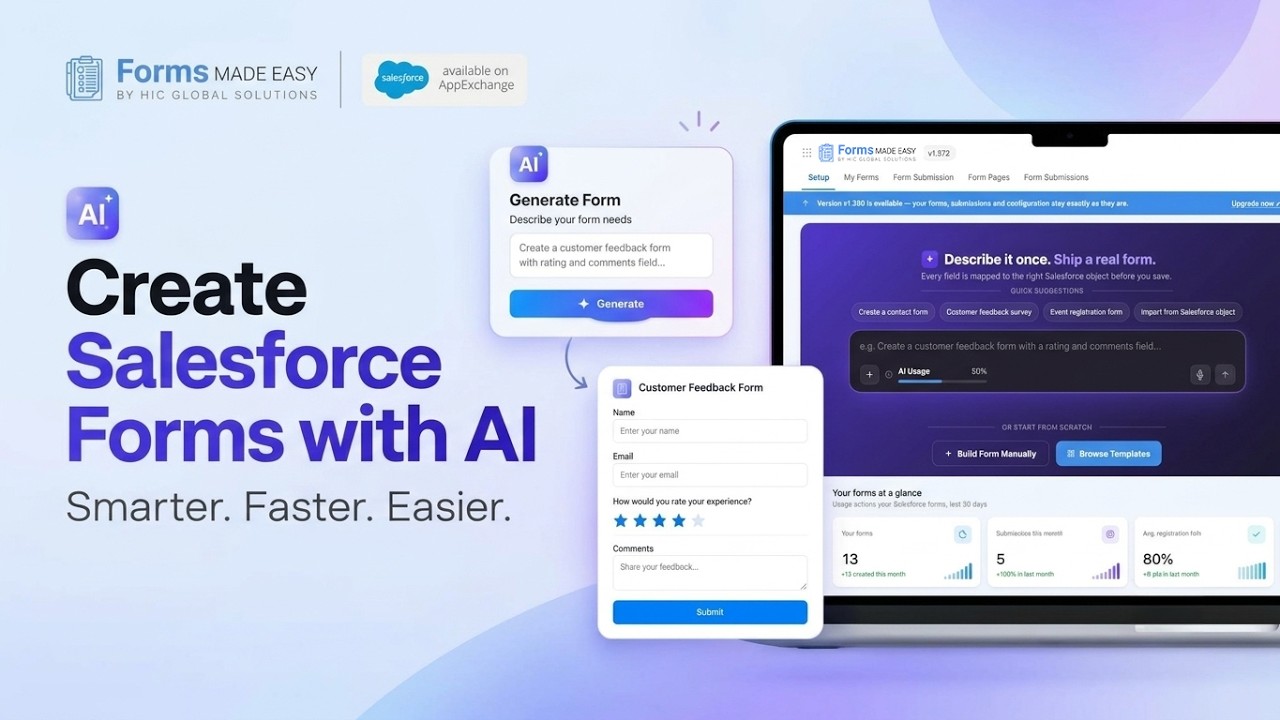 Create Salesforce Forms with AI | Forms Made Easy