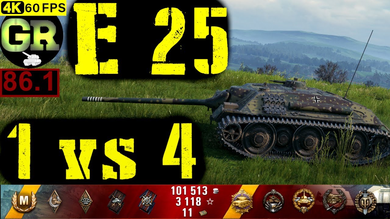 86_World of Tanks E 25 WoT Replay - 11 Kills 4.2K DMG(Patch 1.4.0)