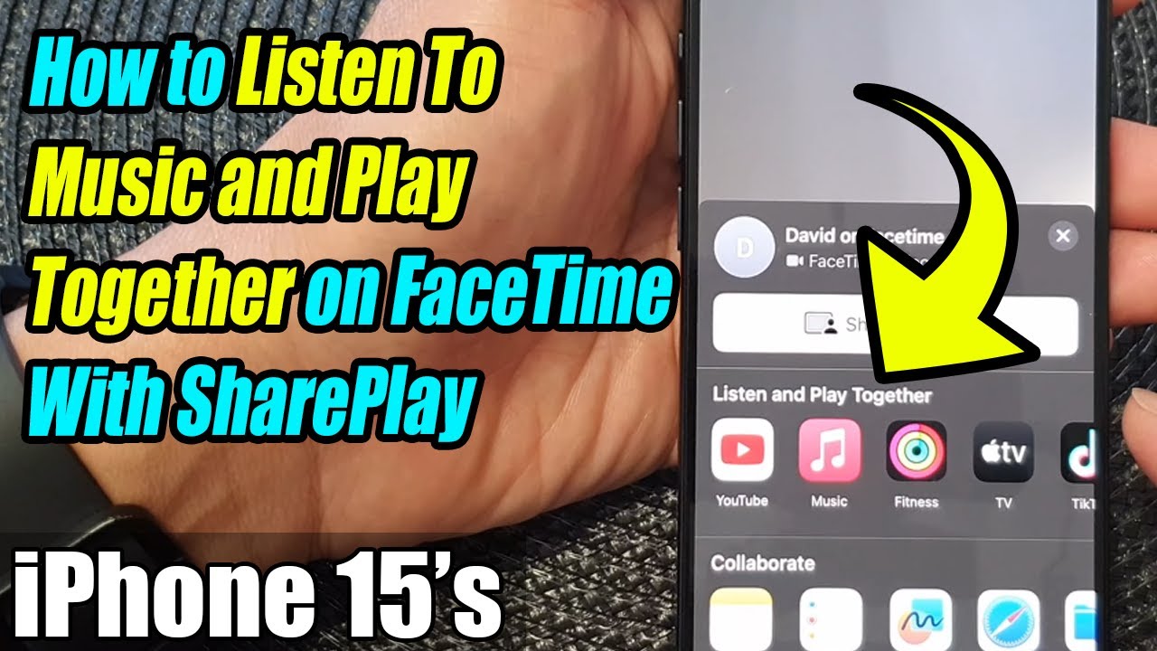 iPhone 15/15 Pro Max: How to Listen To Music and Play Together on FaceTime With SharePlay