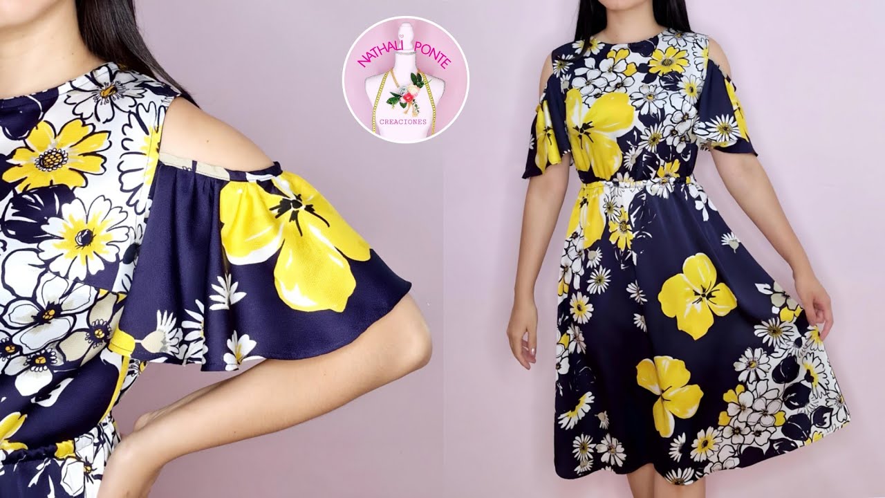 🌸#72 VESTIDO HERMOSO  LLEVA ELASTICO EN LA CINTURA Y MANGAS MUY BONITAS 🤗 PARTE 2 - Nathali Estilos