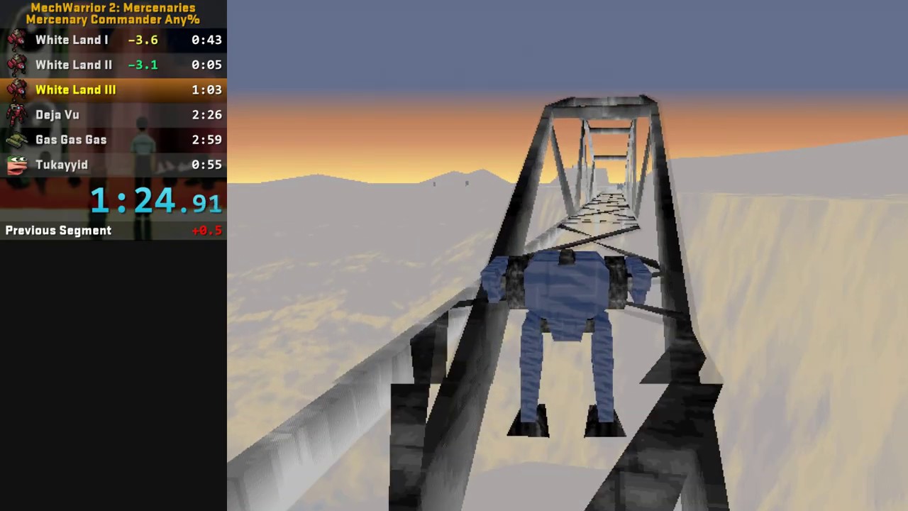 MechWarrior 2: Mercenaries (Mercenary Commander Any%) in 7:16