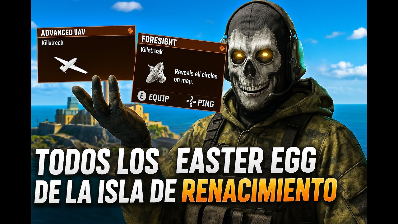 GUIA TODOS los EASTER EGGS de la Isla de Renacimiento en Warzone 🔥 (Especialista,UAV Avanzado y MÁS)