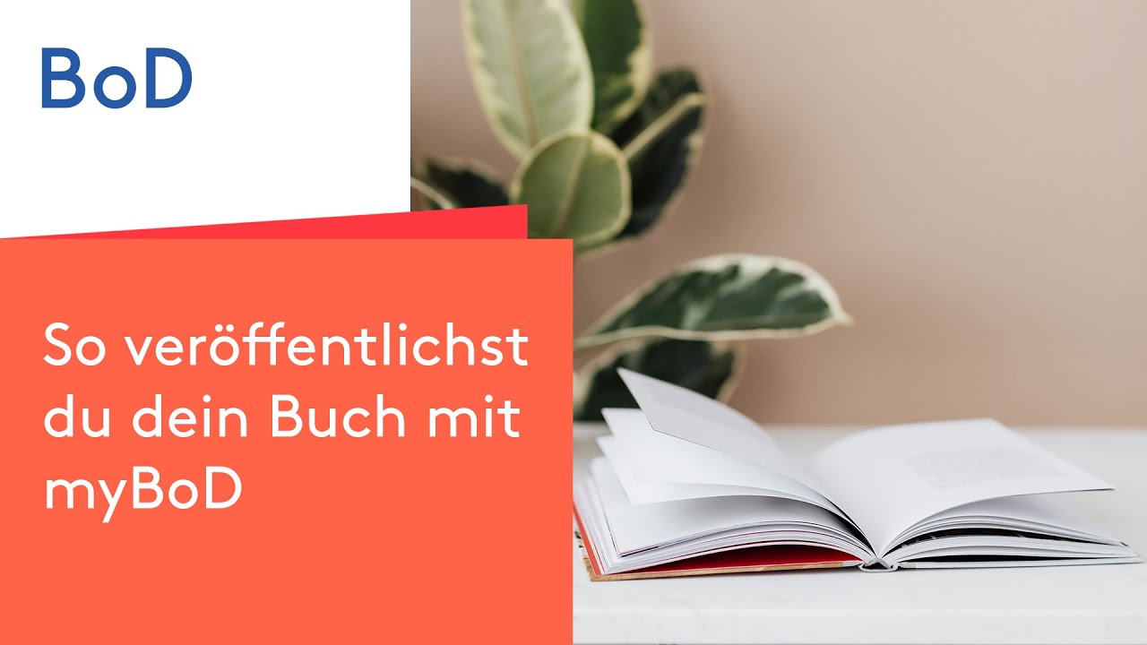 So veröffentlichst du dein Buch mit myBoD | Tutorial