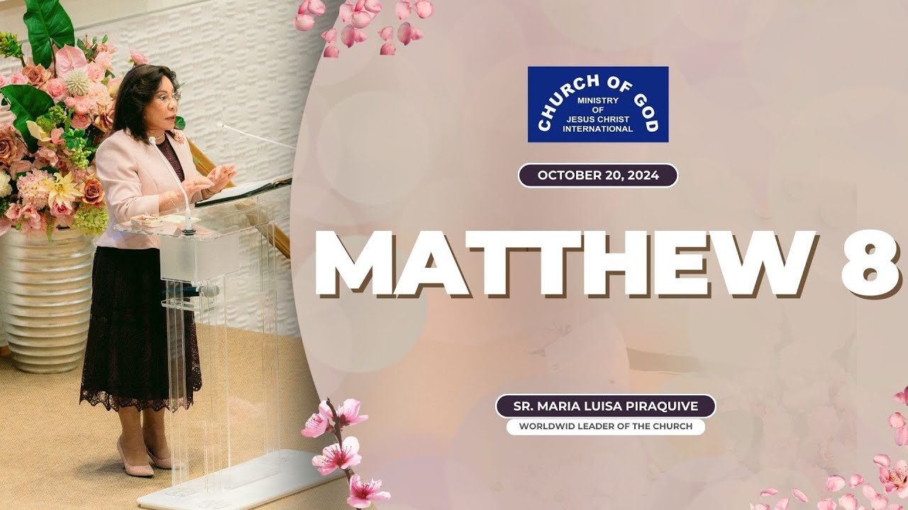 Sermon: Matthew 8 - October 20, 2024 - Sister Maria Luisa Piraquive