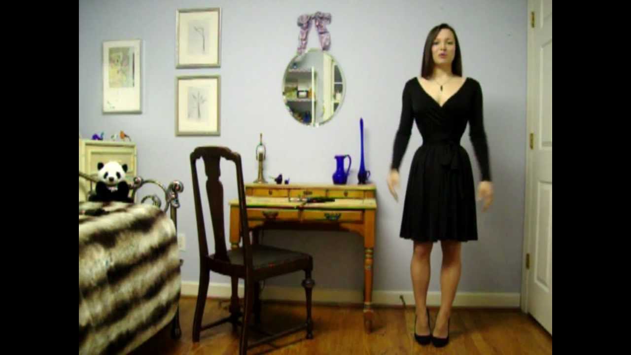 New Peter Chu's And Black Wrap Dress