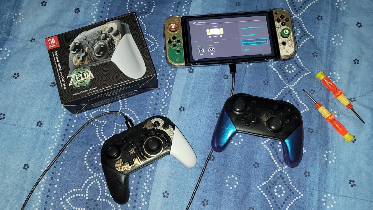 Reconocer Pro Control Original VS Clon - The Legend of Zelda [Tears Pro Control] Unboxing