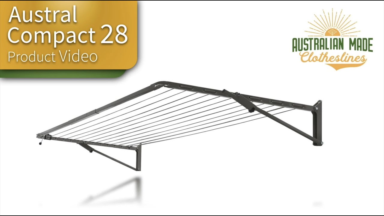 Austral Compact 28 Fold Down Clothesline Product Video
