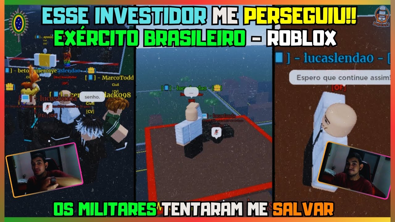 Roblox | FUI 𝐂𝐀𝐏𝐓𝐔𝐑𝐀𝐃𝐎 por um INVESTIDOR no EXÉRCITO! - MILITARES NO EB! (E.B do APEX) #exercito