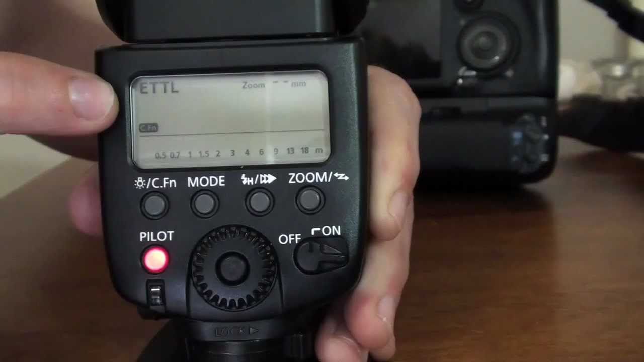 Видеоурок по использованию вспышки Canon Speedlite 580EX II, часть 2.