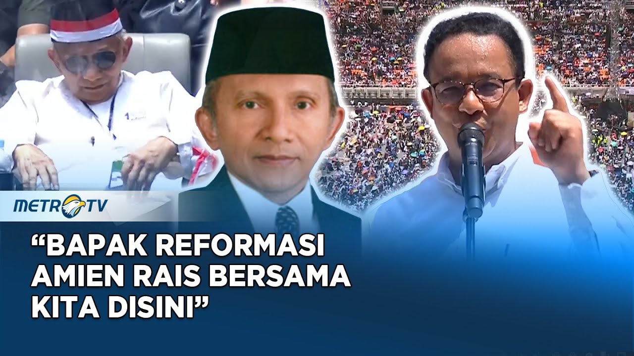 Anies Sambut Amien Rais: Bapak Reformasi Kita Disini!