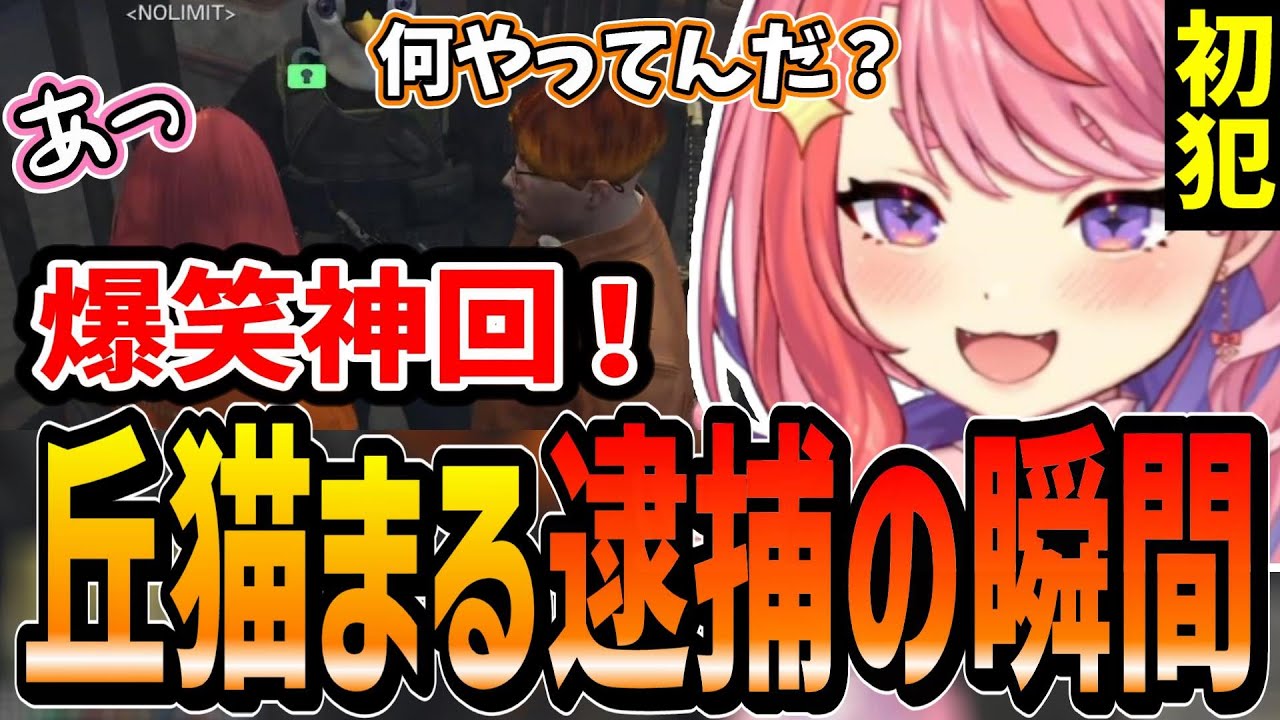 【ストグラ】爆笑神回！丘猫まる逮捕の瞬間が面白過ぎる！ｗ【宙星ぱる/丘猫まる/切り抜き】