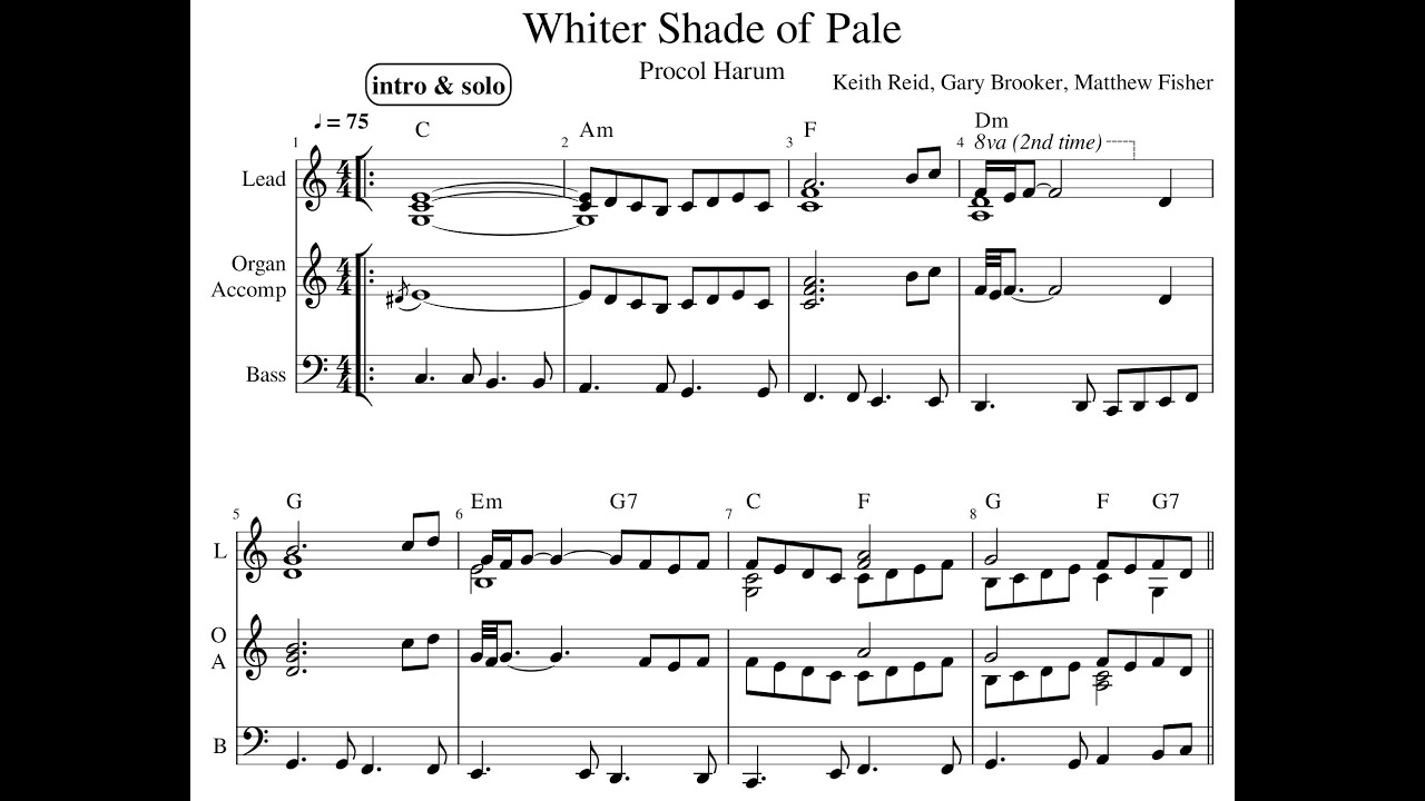 Whiter Shade of Pale (during the 2021 plague shutdown)