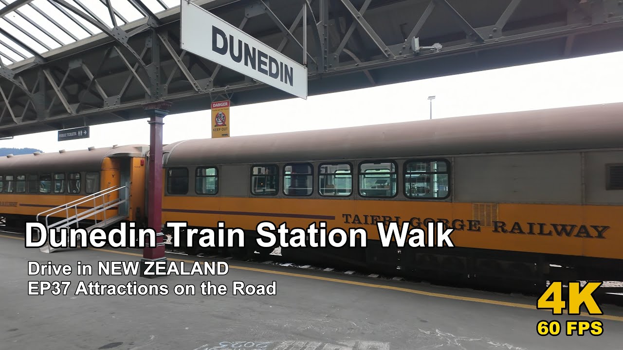 EP37 Attractions Walk | Dunedin Train Station 4K 60fps