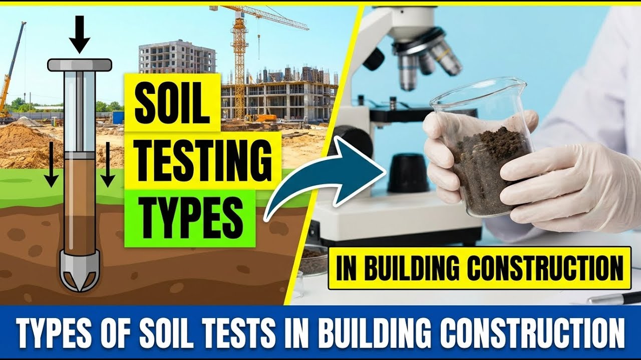 TYPES OF SOIL TESTS FOR BUILDING CONSTRUCTION