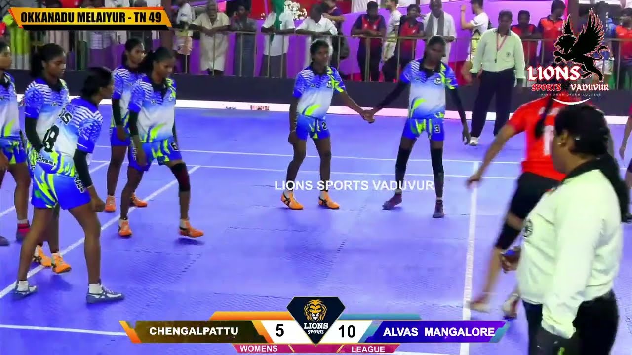 LEAUGE || GLS CHENGALPATTU vs  ALVAS MANGALORE  || ALL INDIA  KABADDI MATCH @OKKANADU MELAIYUR
