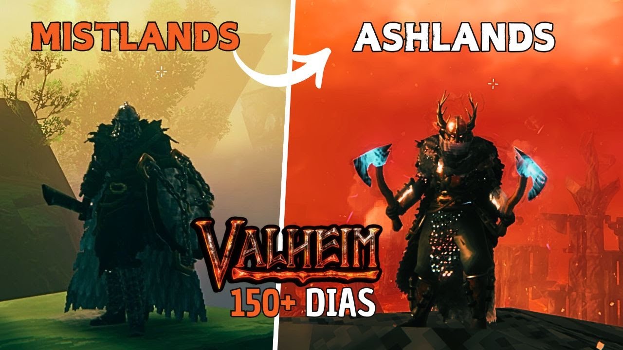 Passei 150+ dias no Valheim | Mistlands e Ashlands SOLO e sem mod
