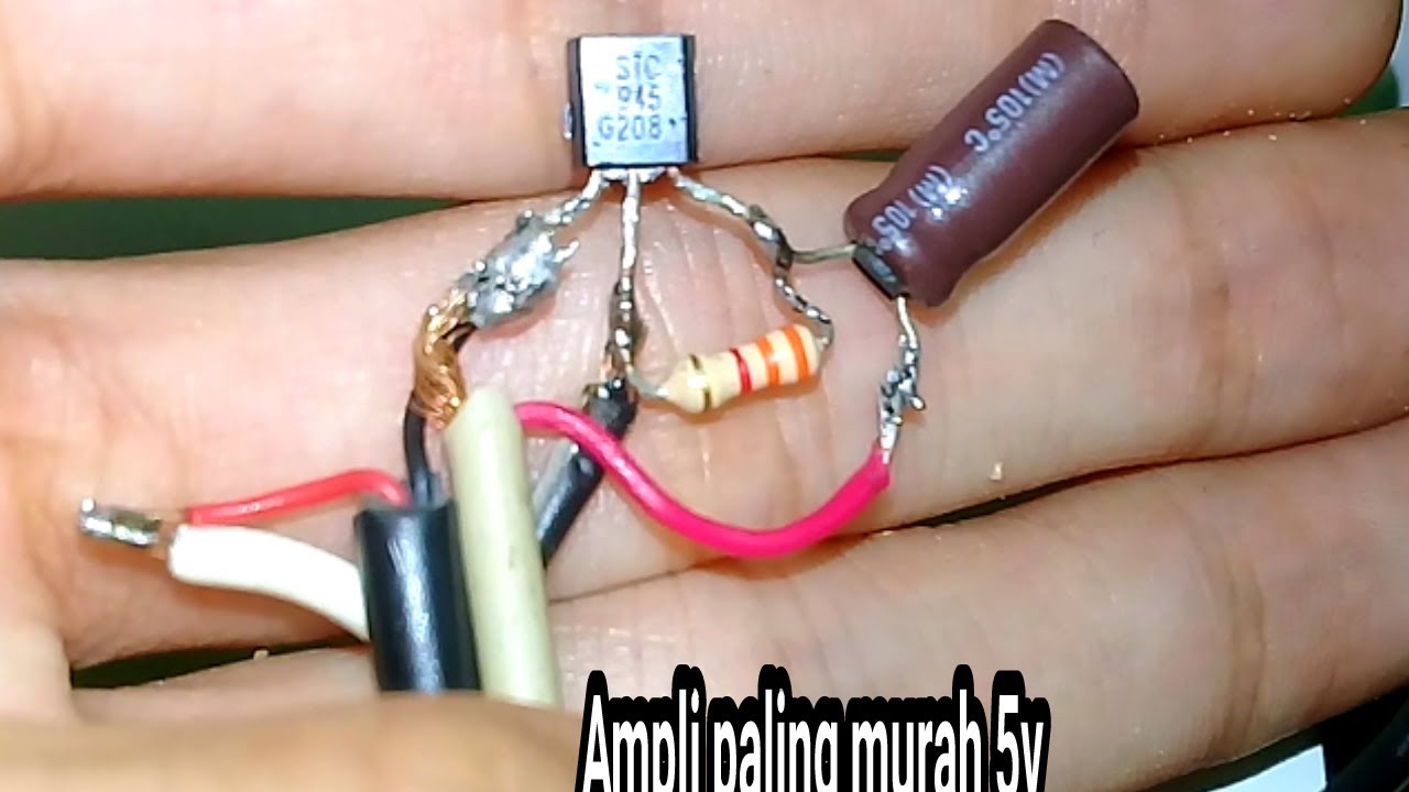 Ampli micro paling sederhana pake 1 tr c945