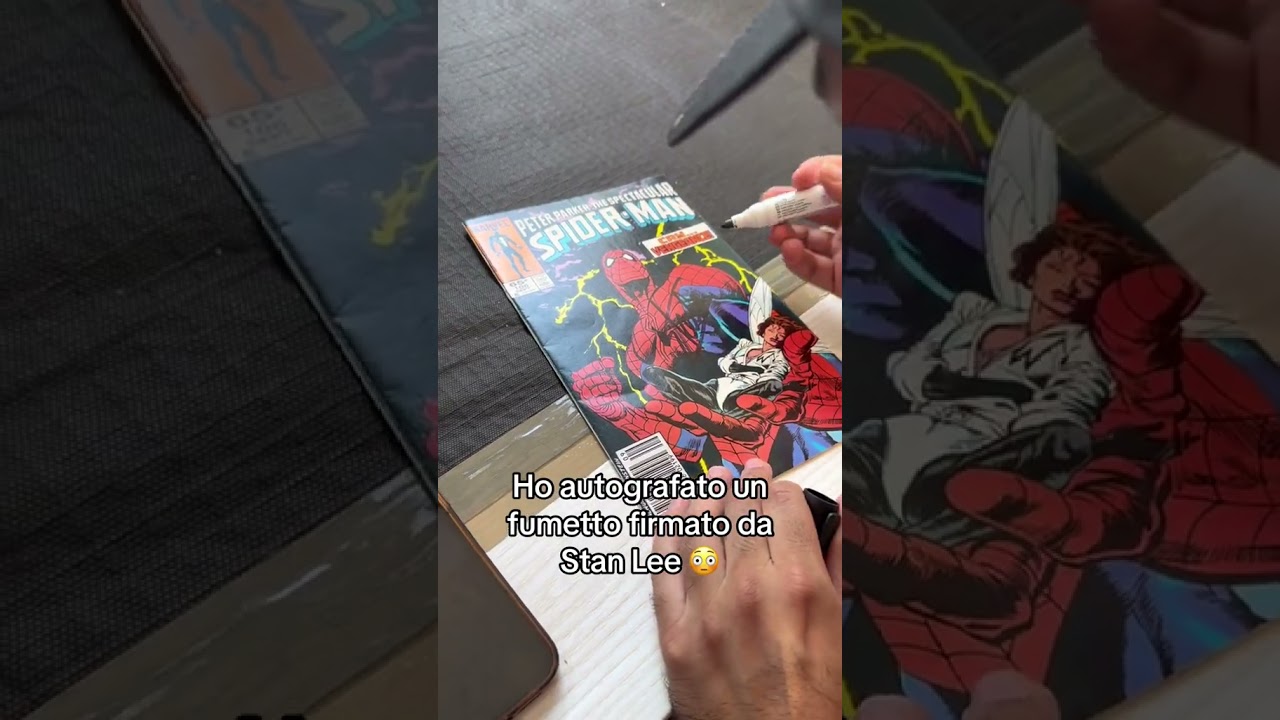 HO AUTOGRAFATO UN FUMETTO DI SPIDER-MAN FIRMATO DA STAN LEE 😱 #shorts
