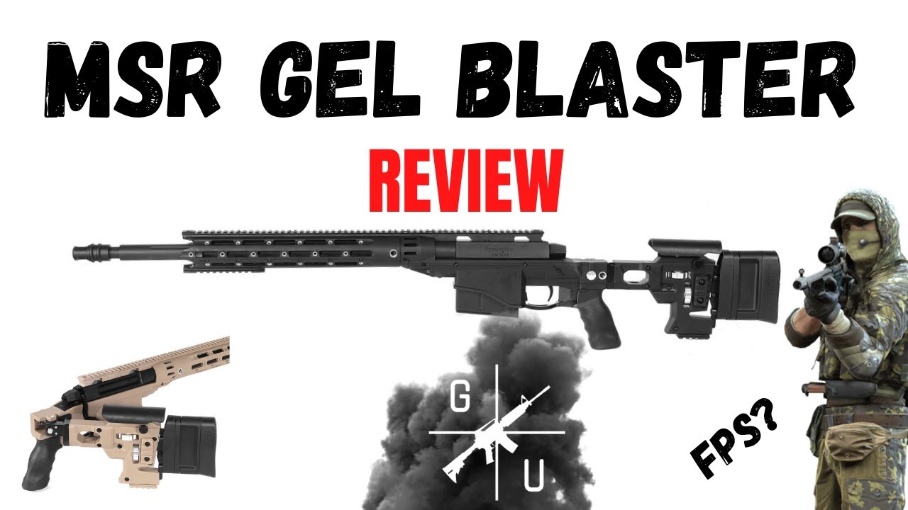 REMINGTON MSR GEL BLASTER REVIEW (GELBALL UNDERCOVER)