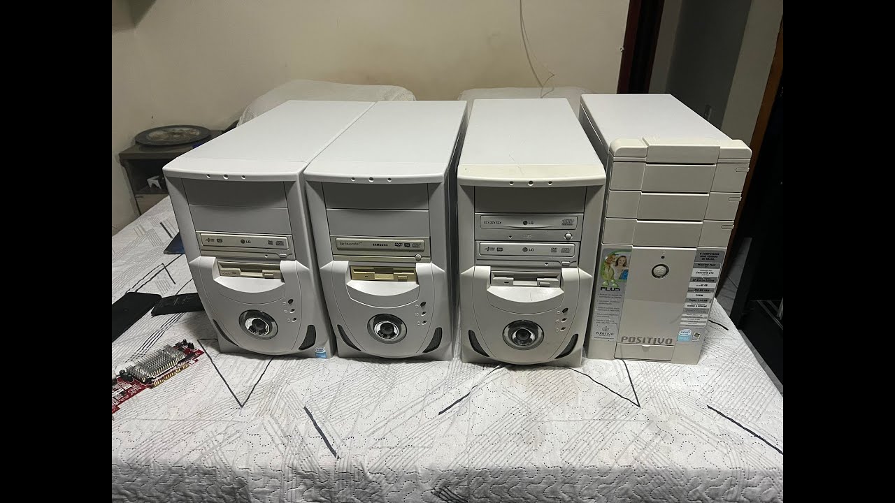 A coleção retro + O pc Retro da Positivo informática com uma nova placa de video