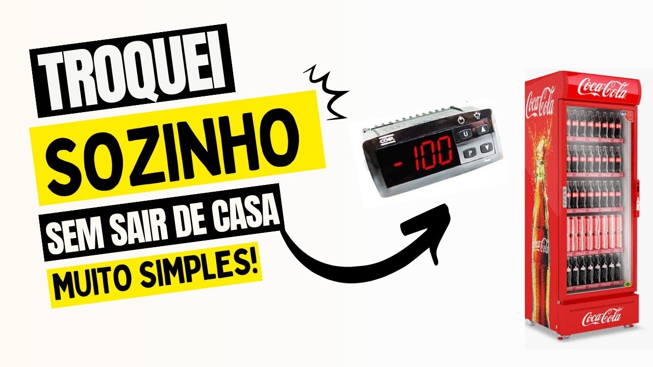 Como consertar freezer coca cola| Trocando a controladora