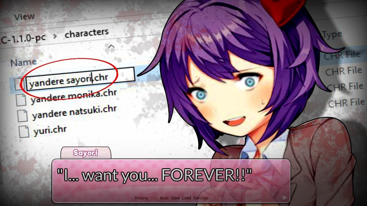 CHANGING the FILES to turn them ALL YANDERE | Doki Doki Literature Club (Doki Doki Yandere Club)
