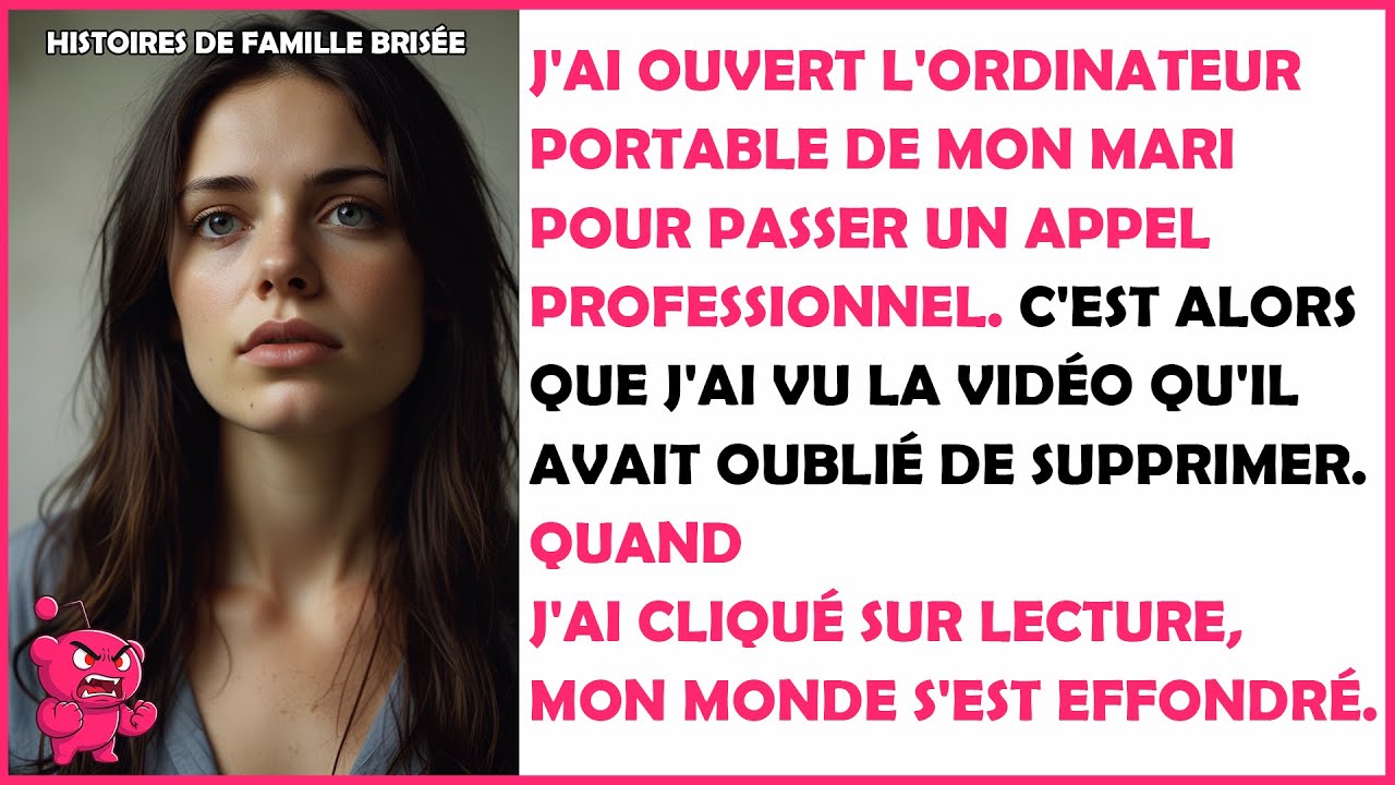 J'ai ouvert l'ordinateur portable de mon mari pour passer un appel professionnel. C'est alors que...