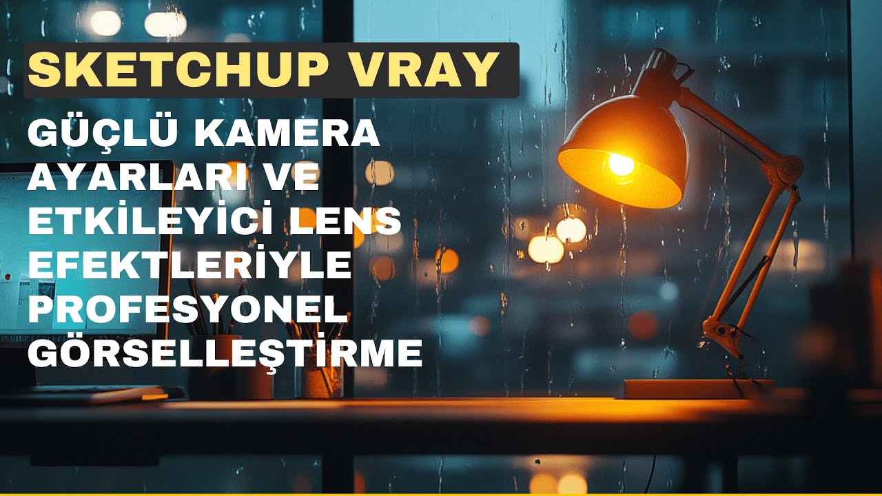 SketchUp ile V-Ray'de Güçlü Kamera Ayarları !#sketchup #mimar