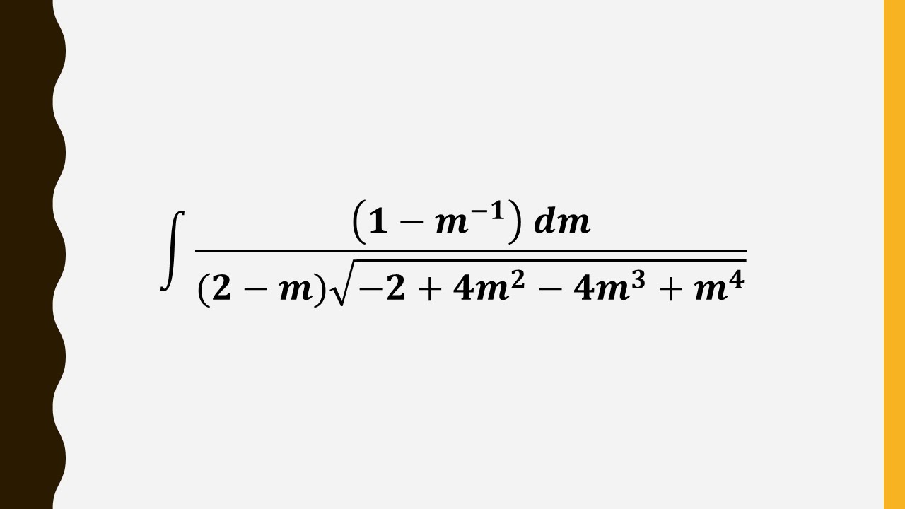 Integral Monstruosa #3 - Un cambio simple de variable algo escondido.