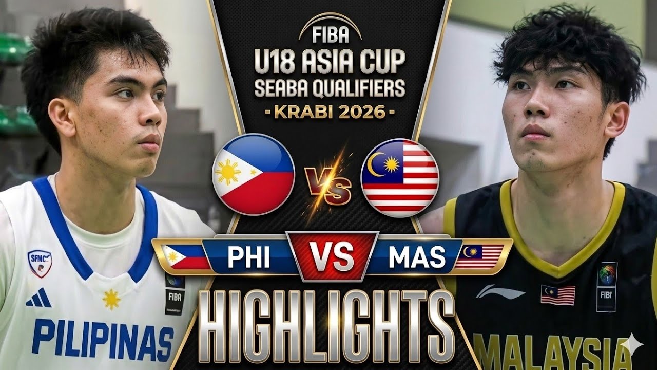 GILAS YOUTH 🇵🇭 vs MALAYSIA 🇲🇾 : Full Game Highlights | FIBA SEABA U18 Men's Qualifiers 2026