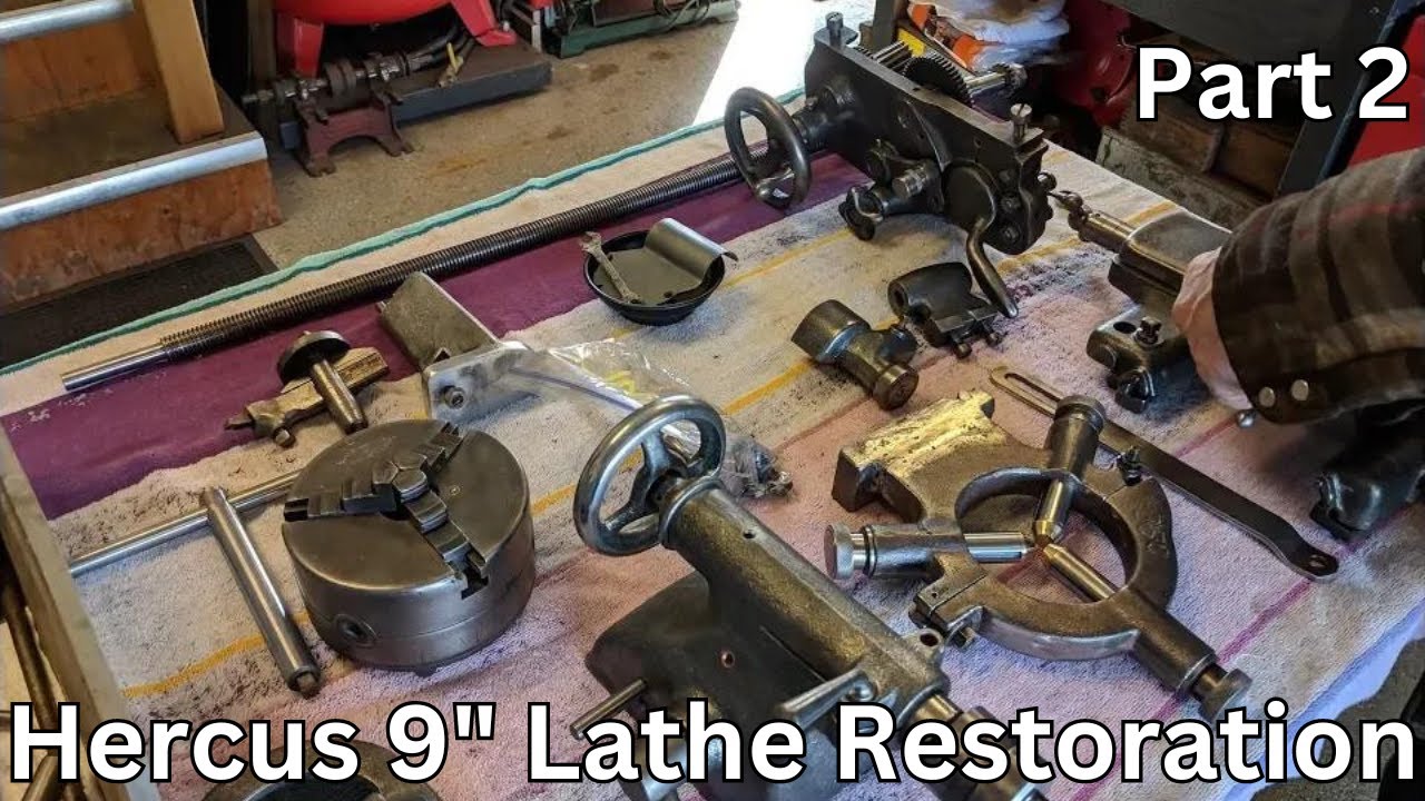 Part 2: The Vintage Australian Hercus 9 metal lathe project (Disassembly)