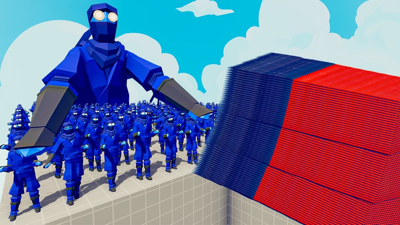 200x ICE NINJA + 1x GIANT vs EVERY GOD - Totally Accurate Battle Simulator TABS
