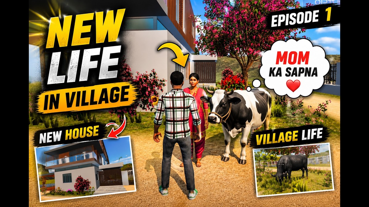 Mom Ka Sapna ❤️ New Village Life | New House & Cow 🐄 | Indian Vehicles Simulator 3D Gameplay #1