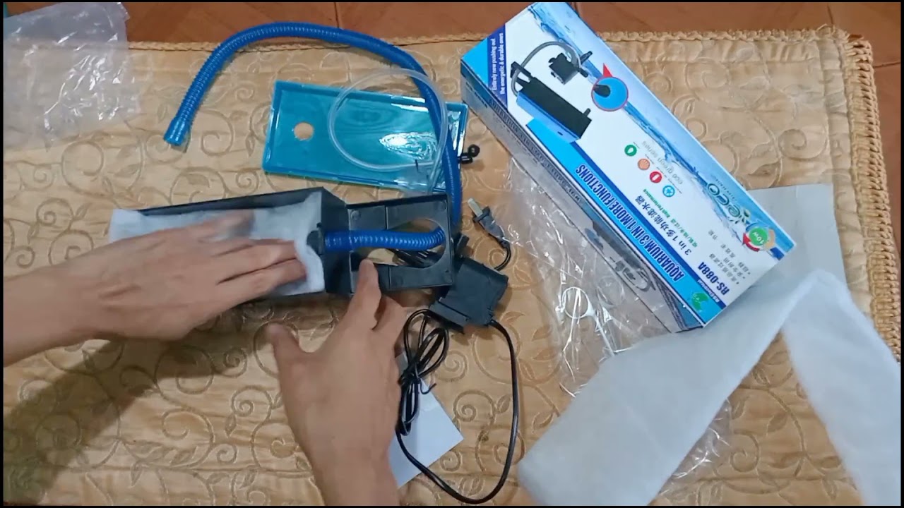 PAANO MAG SETUP NG AQUARIUM FILTER/ how to setup filter in aquarium