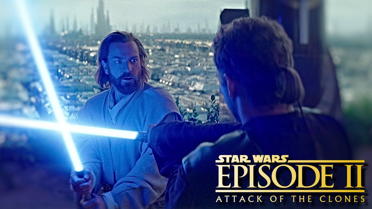 Obi-Wan Kenobi VS Padawan Anakin Skywalker - Full Edited Training Duel