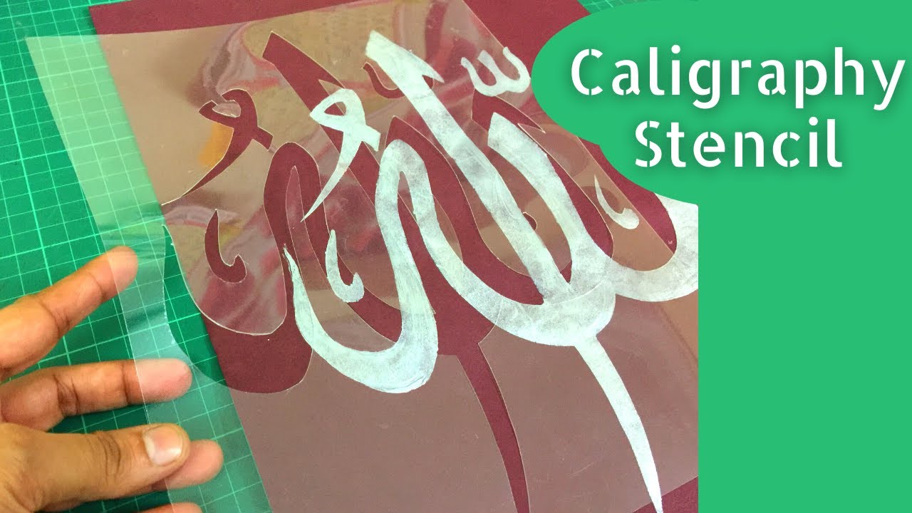 Make your own Calligraphy Stencil | Arabic Hand lettering | PVC sheet | Pen Cutter| Calligraphy
