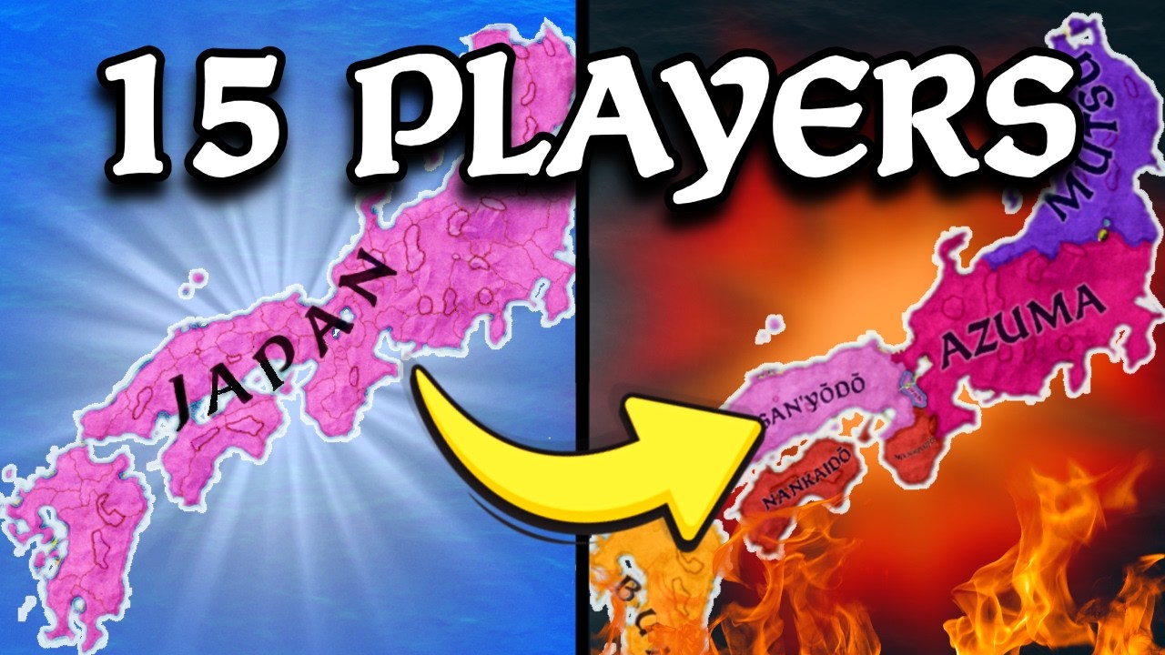 15 Players Simulate MEDIEVAL JAPAN in CK3