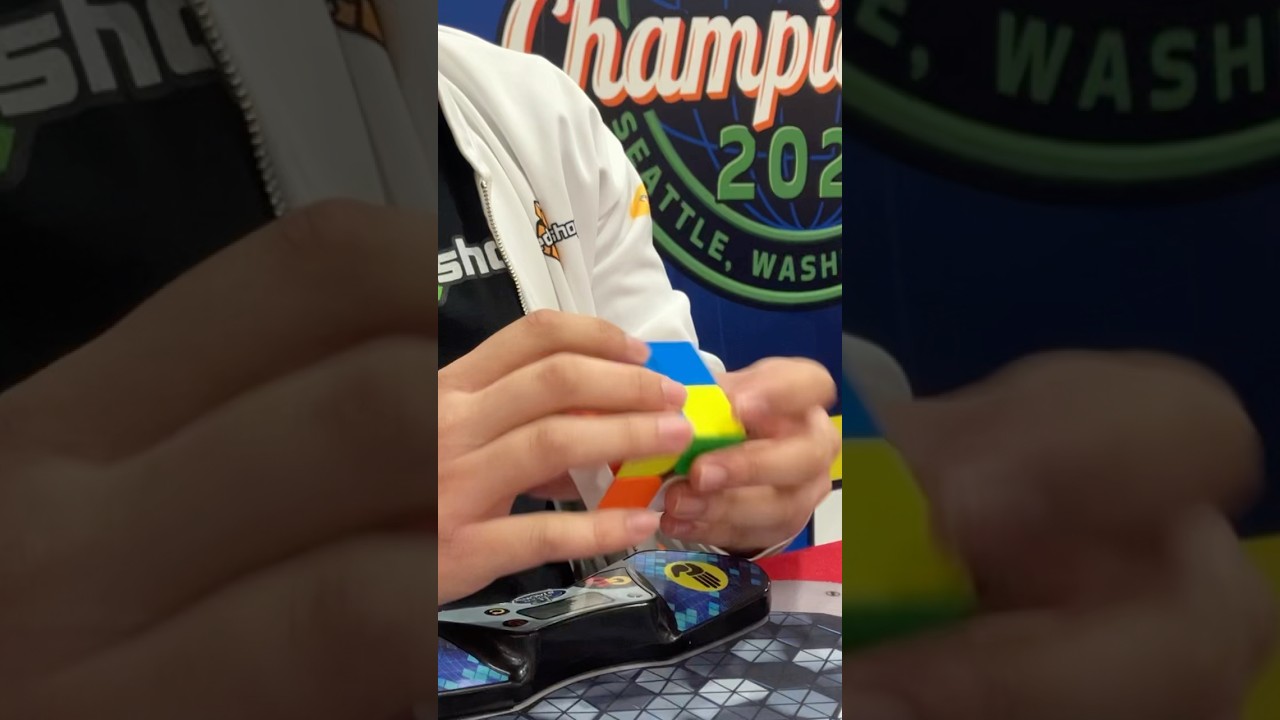 Fastest single in 2x2 finals at WCA World Championship 2025! (0.81, 9 moves) #speedcubeshop