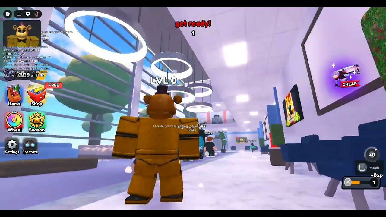 Fredbear in hide or die