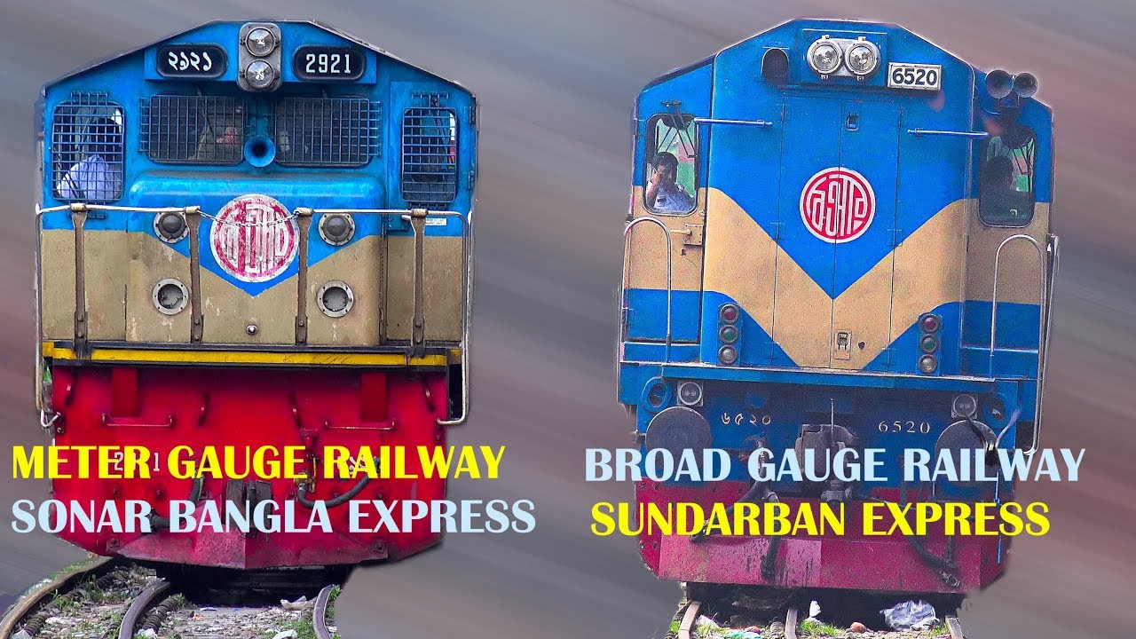 Broad Gauge follows Meter Gauge Train- Bangladesh Railway